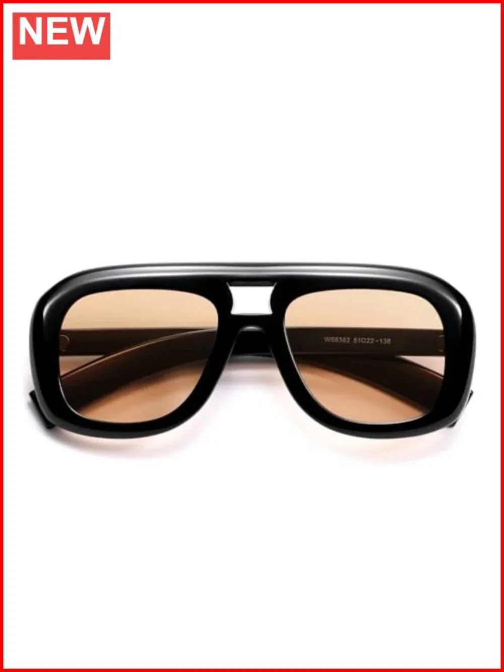 Retro Oversized Aviator Sunglasses with UV400 Protection